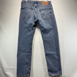 Mens Levis 502 Regular Taper Jeans Denim Distressed Jeans size 31x32